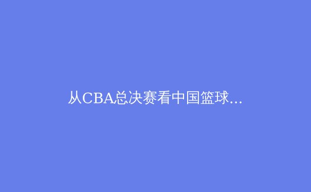 从CBA总决赛看中国篮球的战术革新与人才断层 - 3